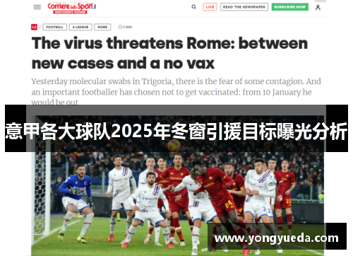 意甲各大球队2025年冬窗引援目标曝光分析